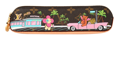 Louis Vuitton Animation Hollywood Pencil Pouch, &pound;395, Accessories, Brown, Canvas, Front view